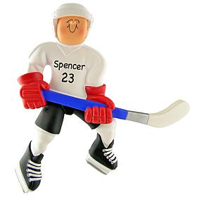 Hockey Player Personalized Ornament