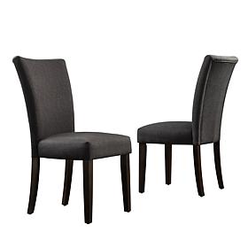 Home Origin Harper Parson Chair in Dark Grey - Set of 2