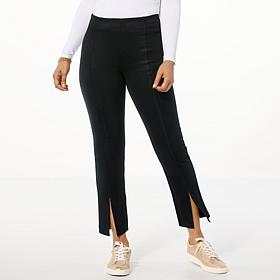 HUE Faux Suede High-Rise Straight Leg Legging