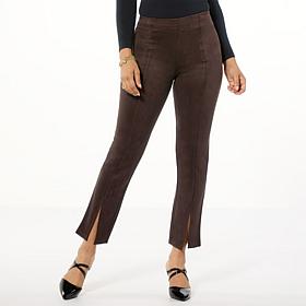 HUE Faux Suede High-Rise Straight Leg Legging