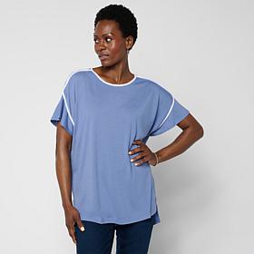HUE Flutter Sleeve Hi-Low Top