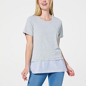 HUE Mixed Media Legging Tee