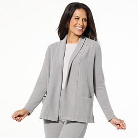 HUE Ribbed Sweater Knit Cardigan