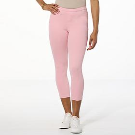HUE Stretch Denim Capri Legging - Solid