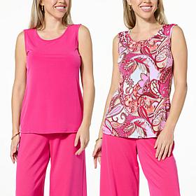 IMAN Global Chic 2-pack Scoop Neck Tank Top 