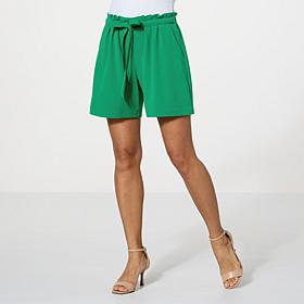 IMAN Global Chic Crepe Knit Short