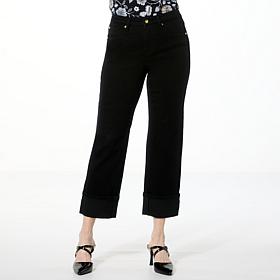 IMAN Global Chic Perfect Fit 360 Cuffed Straight-Leg Jean