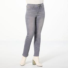 IMAN Global Chic Perfect Fit 360 Straight Leg Ankle Jean