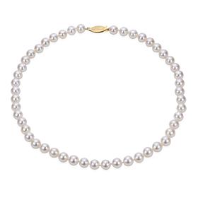 Imperial Pearls 16" 14K Gold 6.5-7mm Cultured Akoya Pearl Necklace
