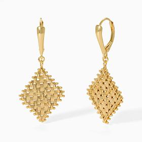 Imperial Silver Diamond-Cut Drop Earrings