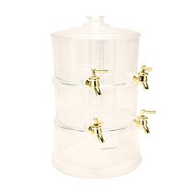 Improvements 2-Tier 4-Chamber Beverage Dispenser Party Tower