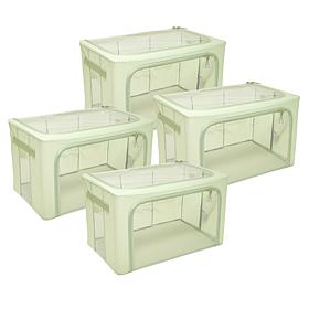Improvements Collapsible Large Storage Bins -Set of 4