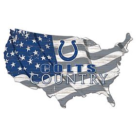 Indianapolis Colts USA Shape Flag Cutout 