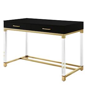 Inspired Home High-Gloss Finish Writing Desk - Maximo