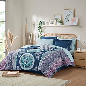 Intelligent Design Loretta Navy Twin Comforter and Sheet Set
