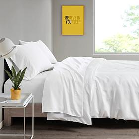 Intelligent Design Queen Microfiber Wrinkle-Free Sheet Set--White