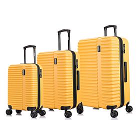 InUSA Ally 3-Piece Hardside Luggage Set with Spinner Wheels