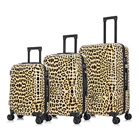 InUSA Prints 3-Piece Lightweight Hardside Luggage Set