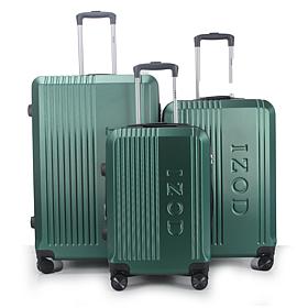 IZOD Zane 3pc Expandable Hardside Luggage Set with Spinner Wheels