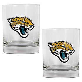 Jacksonville Jaguars 2pc Rocks Glass Set