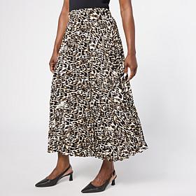 Jaclyn Smith Pleated Midi Skirt