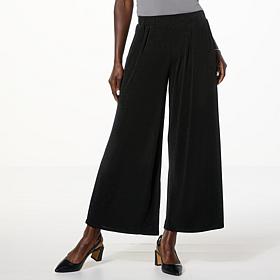 Jaclyn Smith Pull-On Wide Leg Pleated Pant