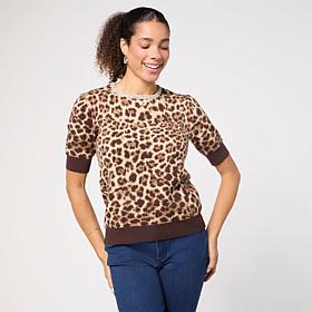 Jaclyn Smith Short Sleeve Pullover Sweater