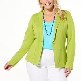 Jaclyn Smith Sweater Knit Blazer