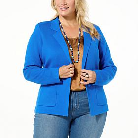 Jaclyn Smith Sweater Knit Blazer