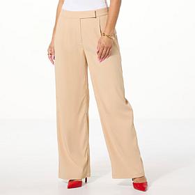 Jaclyn Smith Wide-Leg Pleated Trouser