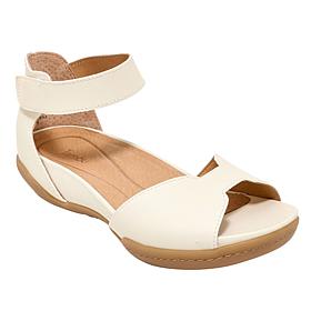 Jambu Missy Leather Zip-Back Demi Wedge Sandal 