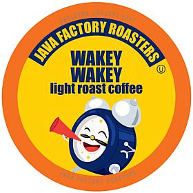 Java Factory Light Roast Coffee Pods, Wakey Wakey 80-Count