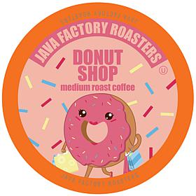 Java Factory Medium Roast Coffee Pods Donut Shop Blend 80-Count