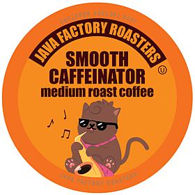 Java Factory Medium Roast Coffee Pods Smooth Caffeinator 80-Count
