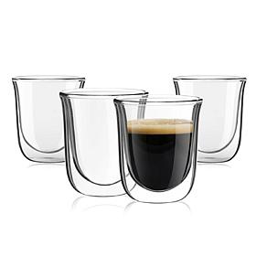 Javaah 4 pc. Double Wall 2 oz. Insulated Glasses