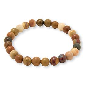 Jay King African Rainbow Chalcedony Bead Stretch Bracelet