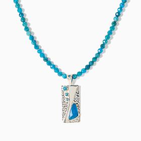 Jay King Apatite and Topaz Sterling Silver Necklace