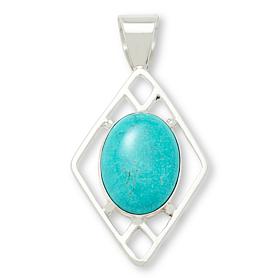 Jay King Baja Turquoise Sterling Silver Pendant
