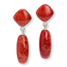Jay King Branch Coral Sterling Silver Earrings