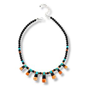 Jay King Gallery Collection Multigemstone Reversible 18" Necklace