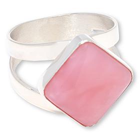 Jay King Gallery Collection Sterling Silver Peruvian Pink Opal Ring