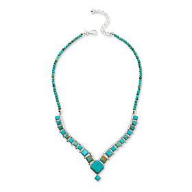 Jay King Gallery Collection Sterling Silver Tyrone Turquoise Necklace