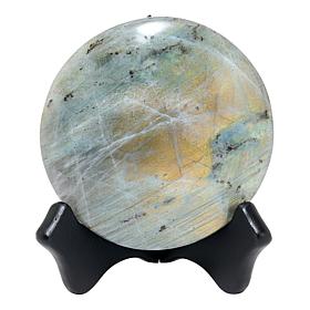 Jay King Labradorite "Moon" Specimen with Stand