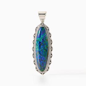 Jay King Milpillas Azurite Malachite SS Pendant