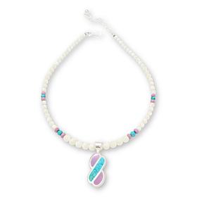 Jay King Multigemstone Inlay Pendant with Bead Necklace