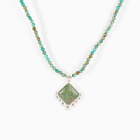Jay King Sterling Silver Alicia Turquoise Beaded Necklace with Pendant