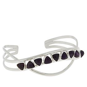 Jay King Sterling Silver Amethyst Cuff Bracelet