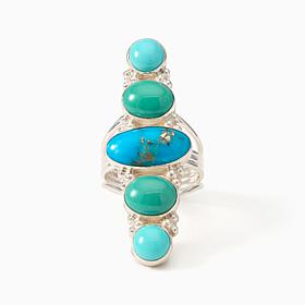 Jay King Sterling Silver Campitos Turquoise Ring