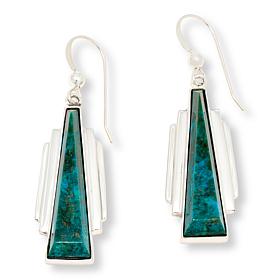 Jay King Sterling Silver Chrysocolla Drop Earrings