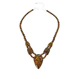 Jay King Sterling Silver Congolese Flower Calcite Necklace